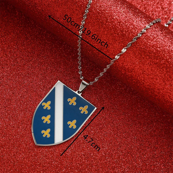 Bosnia & Herzegovina Pendant Necklace