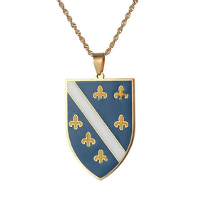 Bosnia & Herzegovina Pendant Necklace