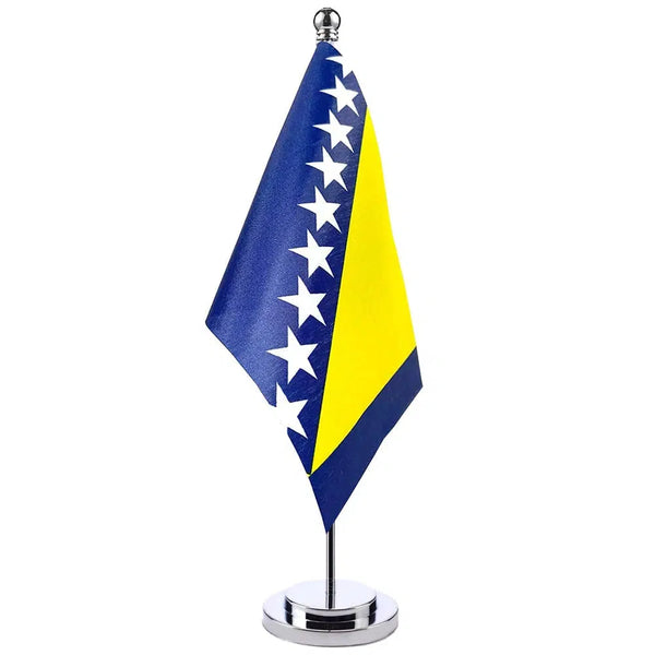 Bosnia and Herzegovina Desk Flag - Small Office Table Flag