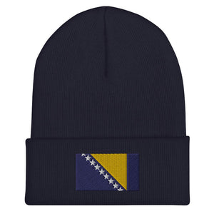 Bosnia and Herzegovina Flag Beanie - Embroidered Winter Hat