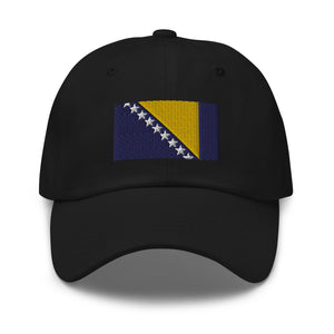 Bosnia and Herzegovina Flag Cap - Adjustable Embroidered Dad Hat