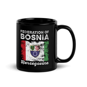 Bosnia and Herzegovina Flag Distressed Mug