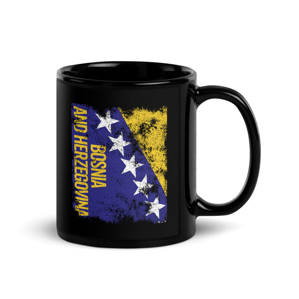 Bosnia and Herzegovina Flag Distressed Mug
