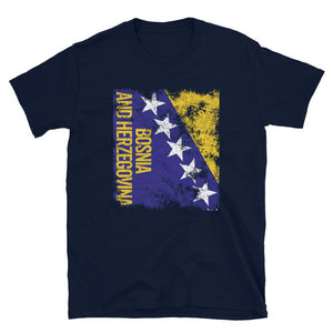 Bosnia and Herzegovina Flag Distressed T-Shirt