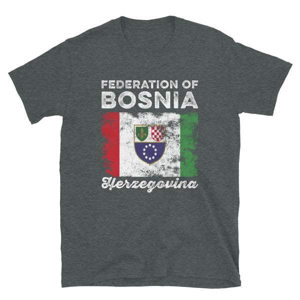 Bosnia and Herzegovina Flag Distressed T-Shirt