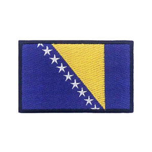 Bosnia and Herzegovina Flag Patch - Iron On/Hook & Loop Patch