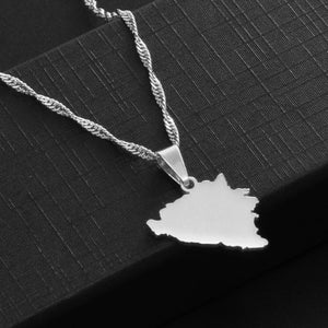 Bosnia and Herzegovina Map Necklace