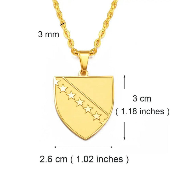 Bosnia and Herzegovina Pendant Necklace
