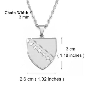 Bosnia and Herzegovina Pendant Necklace
