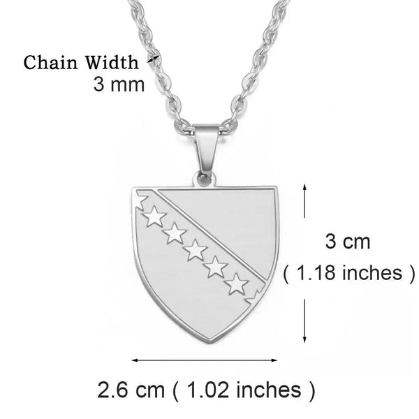 Bosnia and Herzegovina Pendant Necklace