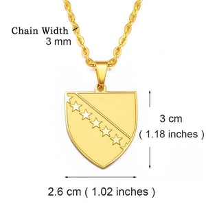 Bosnia and Herzegovina Pendant Necklace