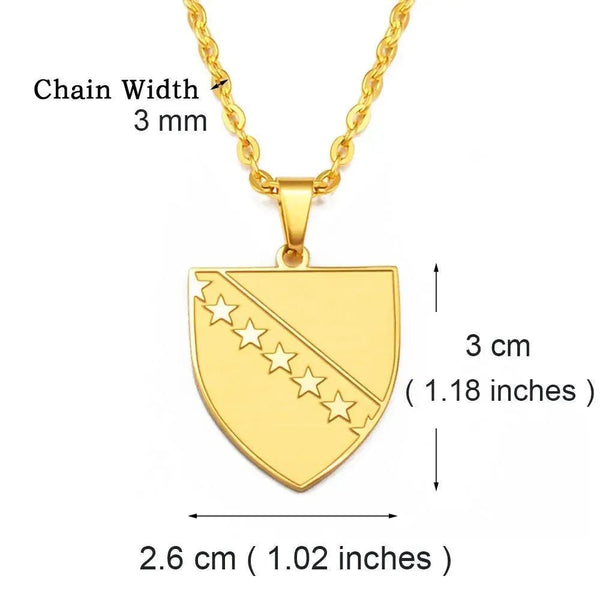 Bosnia and Herzegovina Pendant Necklace