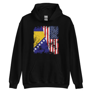 Bosnia and Herzegovina USA Flag Hoodie