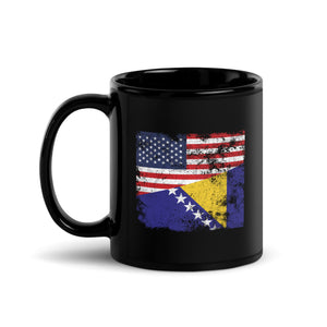 Bosnia and Herzegovina USA Flag Mug