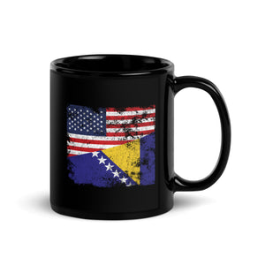 Bosnia and Herzegovina USA Flag Mug