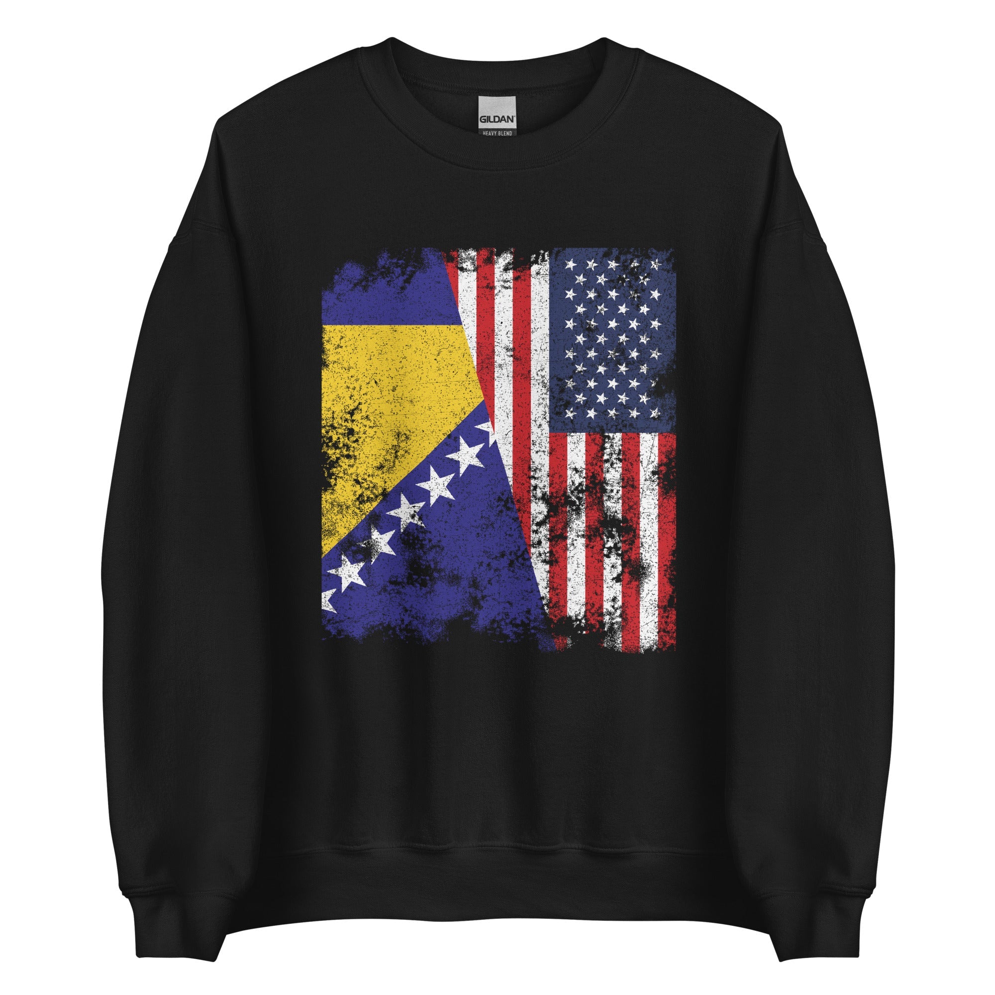 Bosnia and Herzegovina USA Flag Sweatshirt