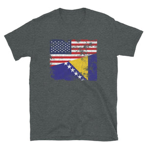 Bosnia and Herzegovina USA Flag T-Shirt