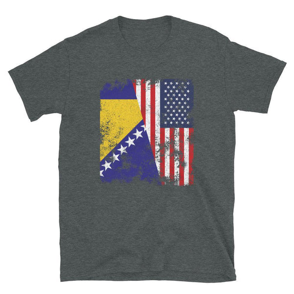 Bosnia and Herzegovina USA Flag T-Shirt