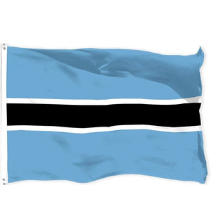 Botswana Flag - 90x150cm(3x5ft) - 60x90cm(2x3ft)