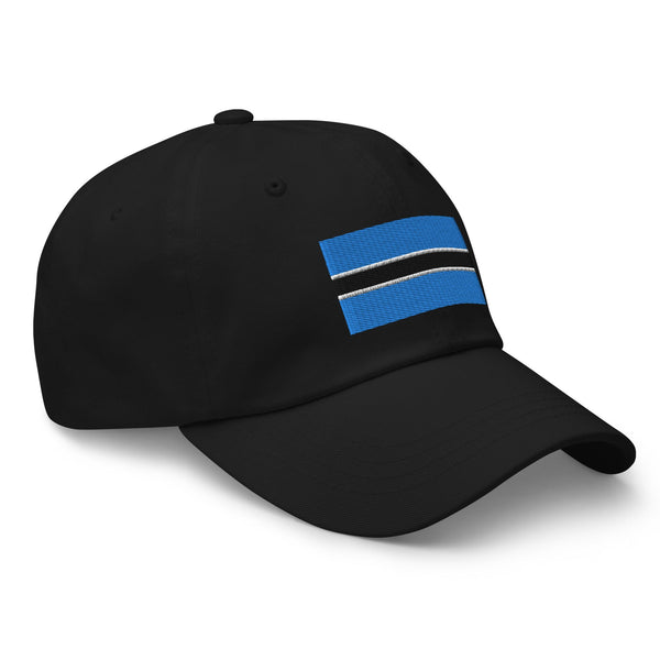 Botswana Flag Cap - Adjustable Embroidered Dad Hat