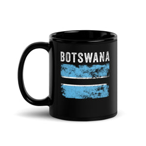 Botswana Flag Distressed Botswanian Flag Mug