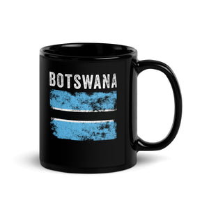 Botswana Flag Distressed Botswanian Flag Mug