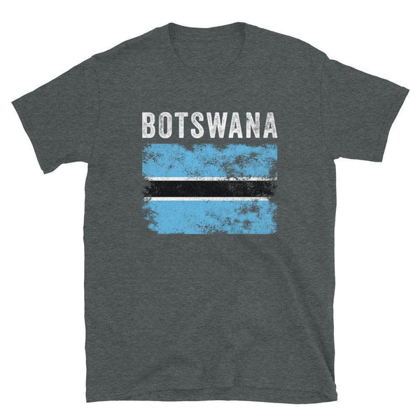 Botswana Flag Distressed Botswanian Flag T-Shirt