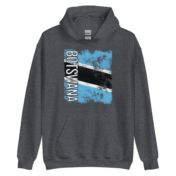 Botswana Flag - Distressed Flag Hoodie