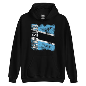 Botswana Flag - Distressed Flag Hoodie