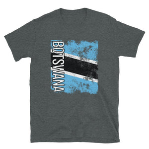 Botswana Flag Distressed T-Shirt