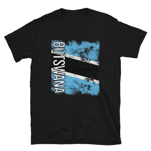 Botswana Flag Distressed T-Shirt