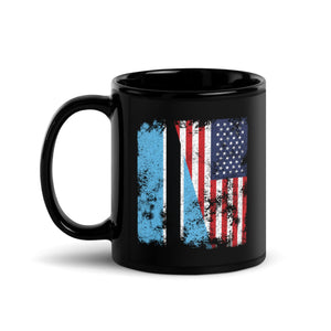 Botswana USA Flag - Half American Mug