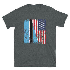 Botswana USA Flag - Half American T-Shirt