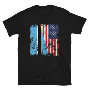 Botswana USA Flag - Half American T-Shirt