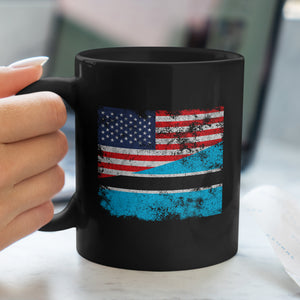 Botswana USA Flag Mug