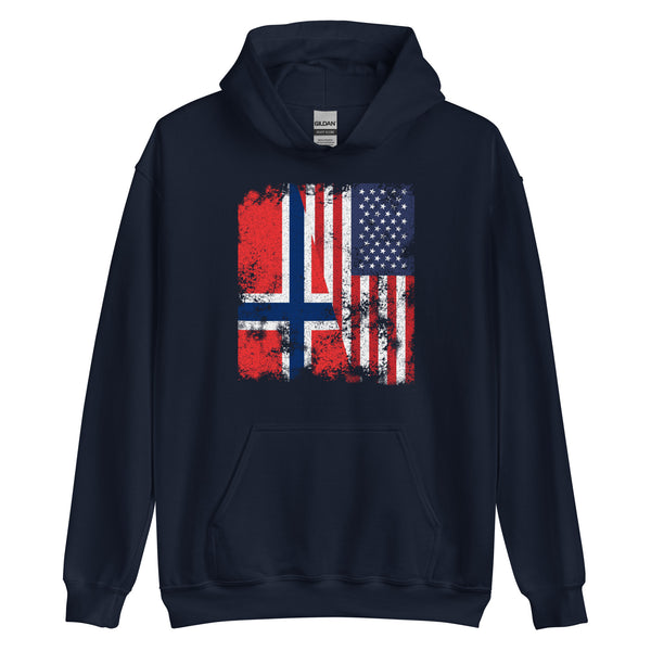 Bouvet Island USA Flag Hoodie