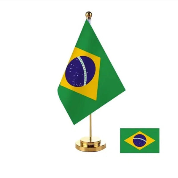 Brazil Desk Flag - Small Office Table Flag