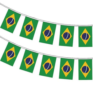 Brazil Flag Bunting Banner - 20Pcs