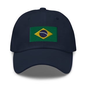 Brazil Flag Cap - Adjustable Embroidered Dad Hat