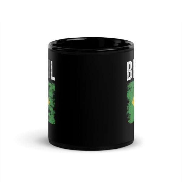 Brazil Flag Distressed - Brazilian Flag Mug