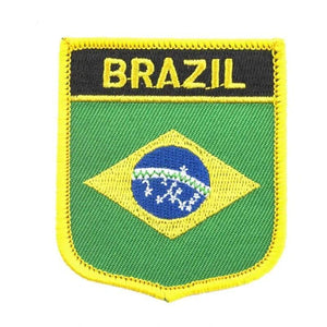 Miếng vá cờ Brazil - May trên/Ủi trên miếng vá