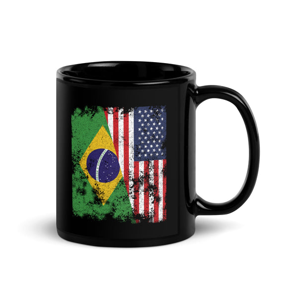 Brazil USA Flag - Half American Mug
