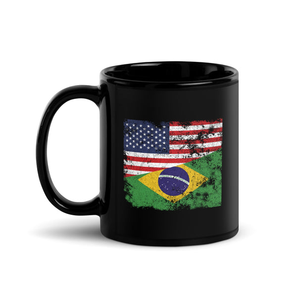 Brazil USA Flag Mug