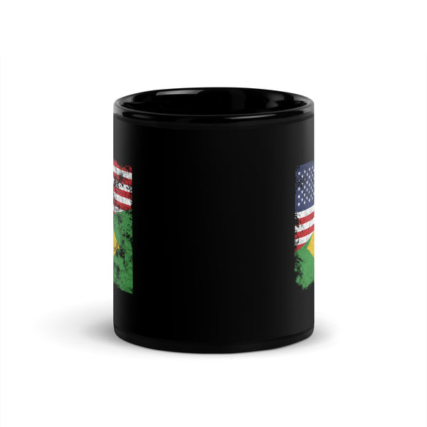 Brazil USA Flag Mug