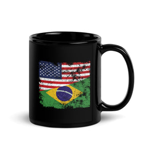 Brazil USA Flag Mug