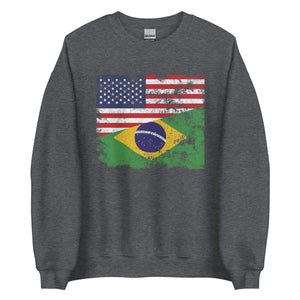 Brazil USA Flag Sweatshirt