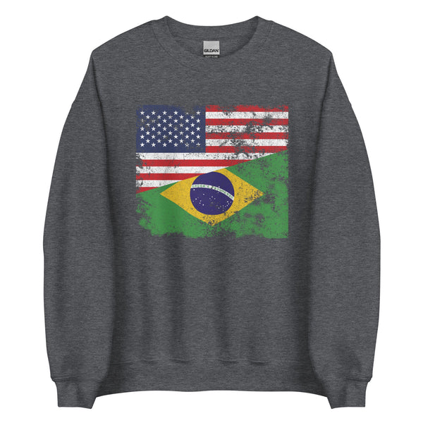 Brazil USA Flag Sweatshirt