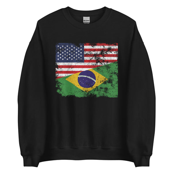 Brazil USA Flag Sweatshirt