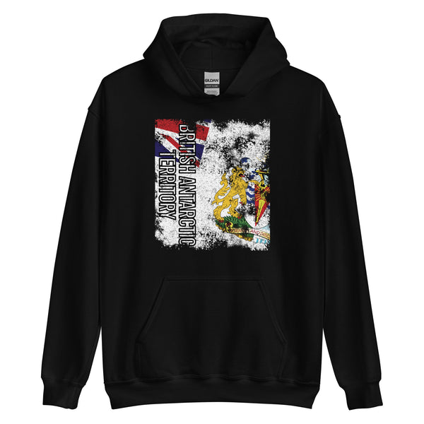 British Antarctic Territory Flag - Distressed Flag Hoodie