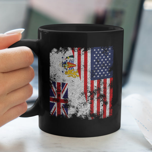 British Antarctic Territory USA Flag Mug